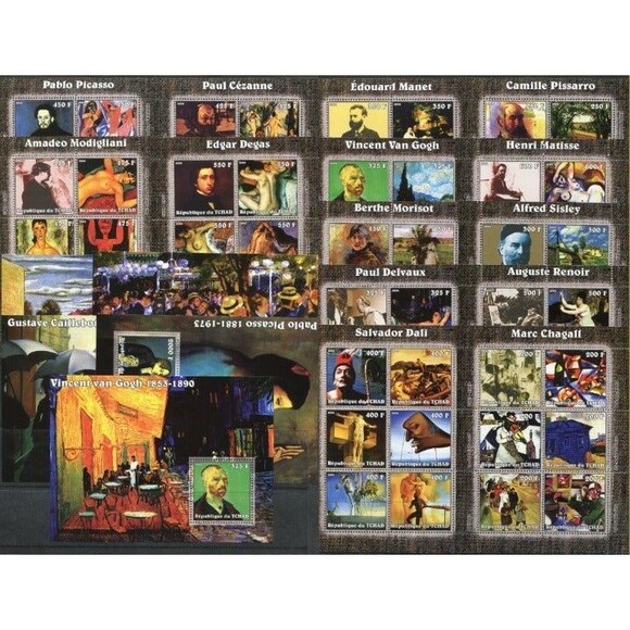 chad 944-62-1 Mint Stamps - Picture 2 of 2